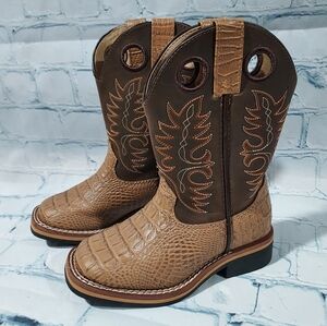 Smokey Mountain Unisex Kids Boots Size 8.5 Western Rodeo Farmer Cowboy Cowgirl